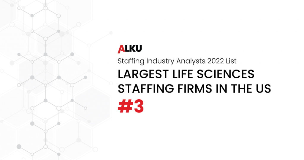 ALKU Third Largest Life Sciences Staffing Firm
