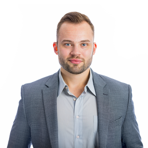 Man smiling at the camera.